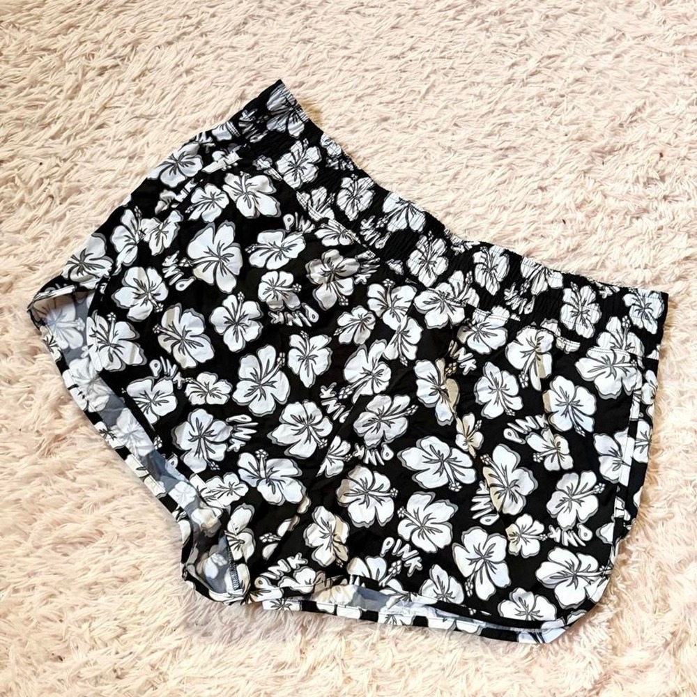 Victorias Secret PINK Tropical Floral Resort Cruise Athletic Shorts Womens XXL